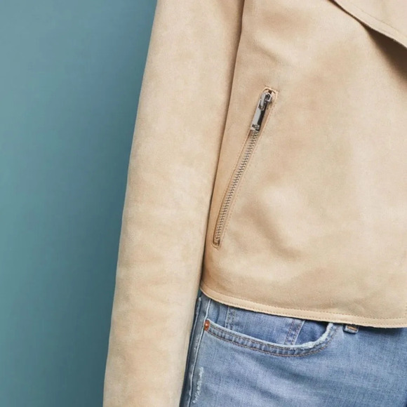 ANTHROPOLOGIE Expressway Moto Jacket in Sand - Picture 5 of 10